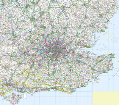 South East England 1:250,000 Road Atlas Preview 1