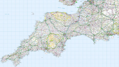 South West England 1:250,000 Road Atlas Preview 1