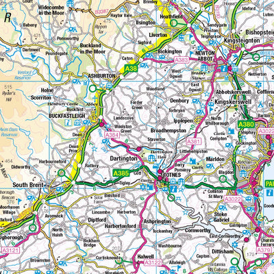 South West England 1:250,000 Road Atlas Preview 3