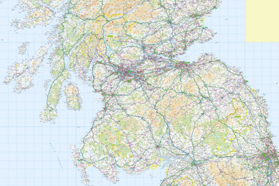 Southern Scotland 1:250,000 Road Atlas Preview 1