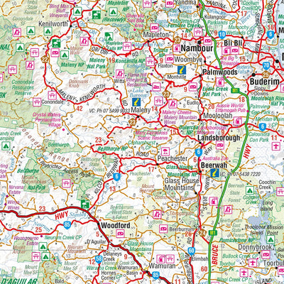 Calfresh Map Qld Hema - South East Queensland Map by Hema Maps | Avenza Maps