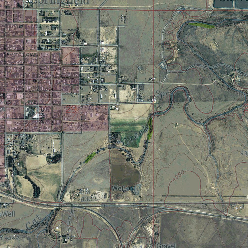 CO-SPRINGFIELD EAST: GeoChange 1973-2011 Map by Western Michigan ...