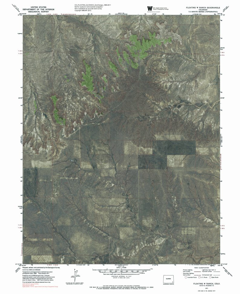 CO-FLOATING W RANCH: GeoChange 1969-2011 Map by Western Michigan ...