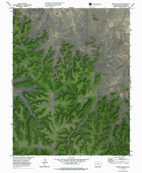 CO-BROWN CANYON: GeoChange 1971-2011 Preview 1