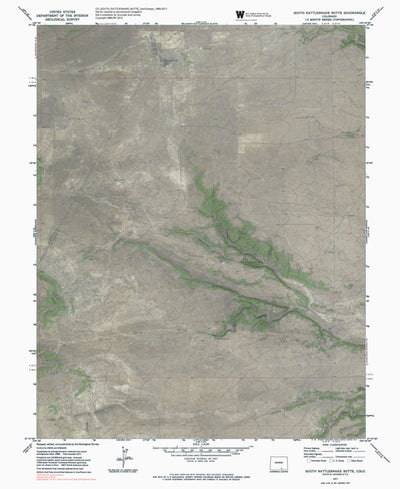 CO-SOUTH RATTLESNAKE BUTTE: GeoChange 1969-2011 Preview 1