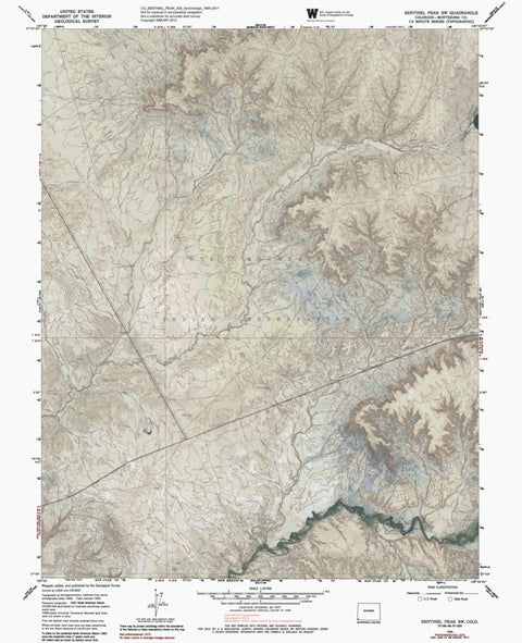 CO-SENTINEL PEAK SW: GeoChange 1965-2011 Preview 1