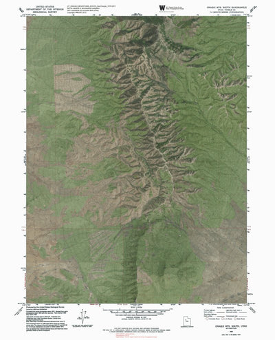 UT-ONAQUI MOUNTAINS SOUTH: GeoChange 1970-2011 Preview 1