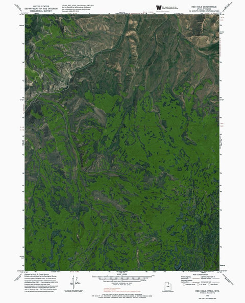 UT-WY-RED HOLE: GeoChange 1967-2011 Preview 1