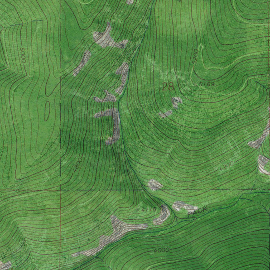 MT-COOK MOUNTAIN: GeoChange 1963-2013 Map by Western Michigan ...