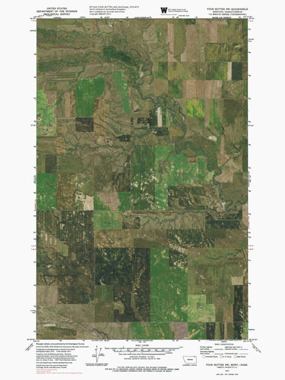 MT-SAS-FOUR BUTTES NW: GeoChange 1972-2013 Preview 1