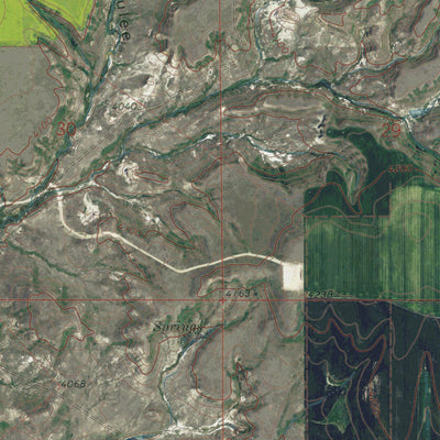 MT-ALB-HEADLIGHT BUTTE NW: GeoChange 1966-2013 Preview 2