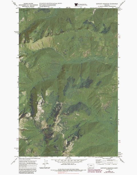 MT-SAWTOOTH MOUNTAIN: GeoChange 1965-2013 Preview 1