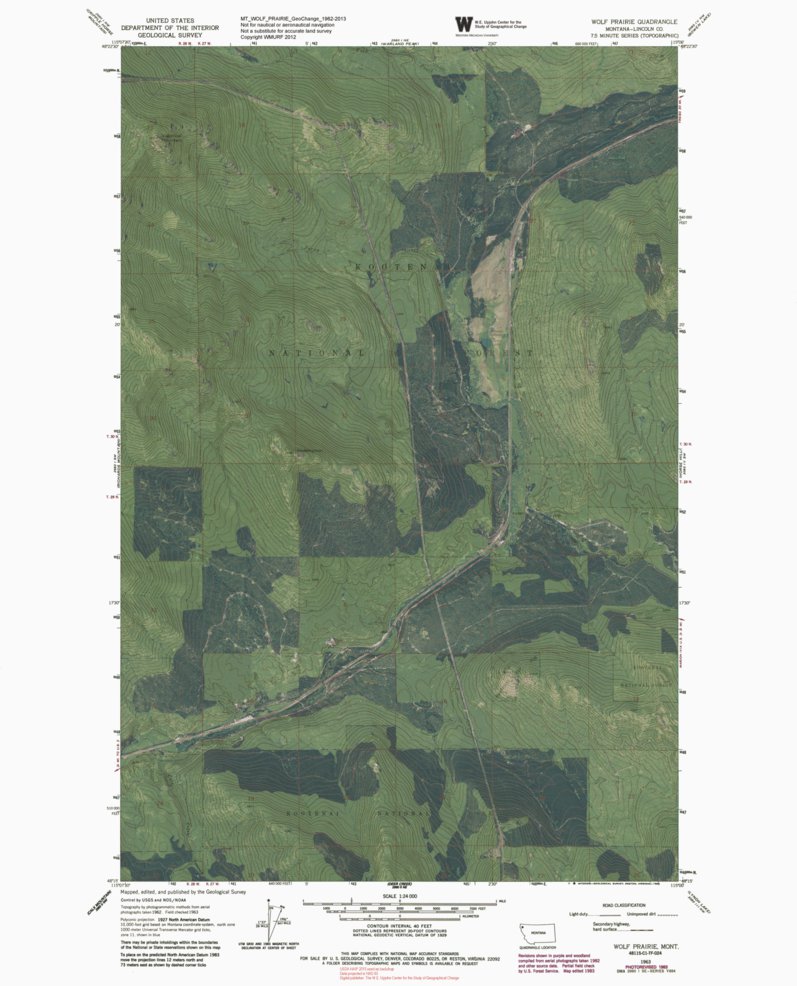 MT-WOLF PRAIRIE: GeoChange 1962-2013 Map by Western Michigan University ...