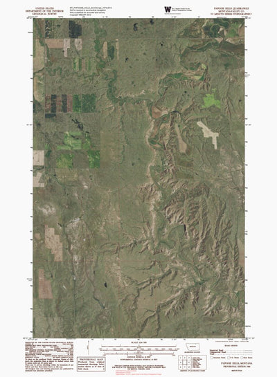 MT-PAPOOSE HILLS: GeoChange 1974-2013 Preview 1