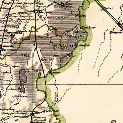 Карта Санкт-Петербургской губернии [ок. 1900 г.]. Map of saint Petersburg Gouvernment, about 1900 Preview 2