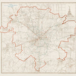 Схема городского транспорта Москвы, 1940. Moscow Mass Transit System Map, 1940 Preview 1