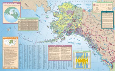 Alaska State Tourist Map Preview 1