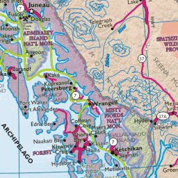 Alaska State Tourist Map Preview 3