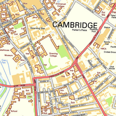 Cambridge Street Map Preview 2
