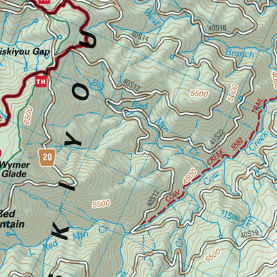 Pacific Crest National Scenic Trail - Map 7 Seg 1 - Southern Oregon Preview 3