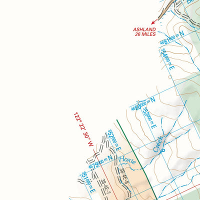 Pacific Crest National Scenic Trail - Map 7 Seg 2 - Southern Oregon Preview 2