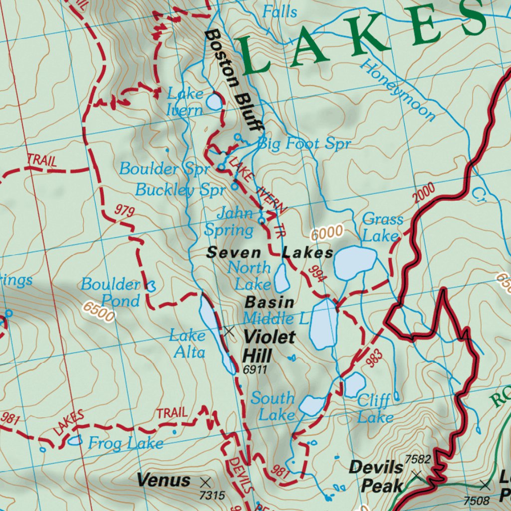 Pacific Crest National Scenic Trail - Map 7 Seg 3 - Southern Oregon by ...