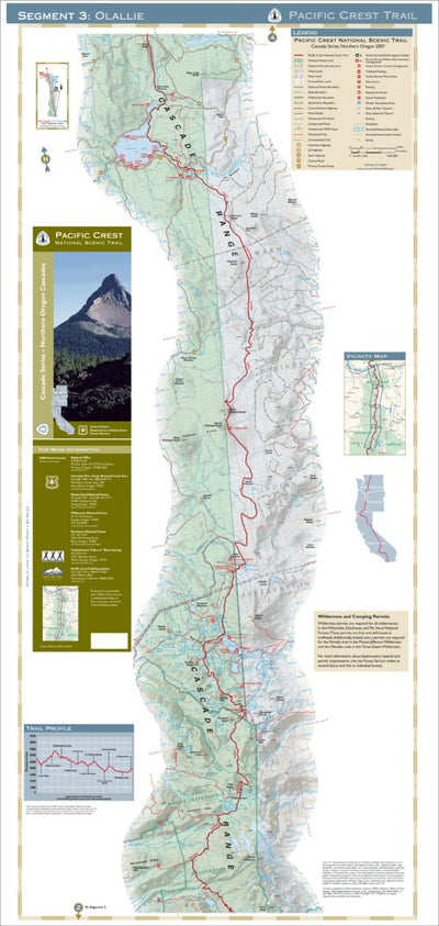 Pacific Crest National Scenic Trail - Map 8 Seg 3 - Northern Oregon Preview 1