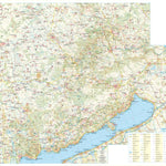 Veszprém megye biciklis, turistatérkép, Veszprém County Hiking and Biking Map; Preview 1