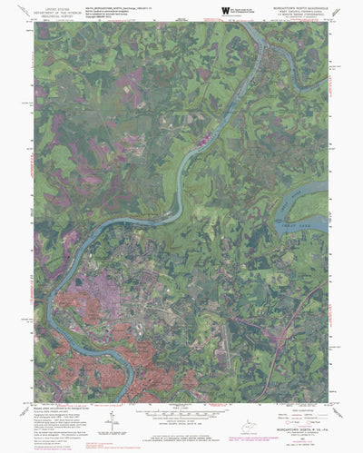 WV-PA-MORGANTOWN NORTH: GeoChange 1955-2011-13 Preview 1