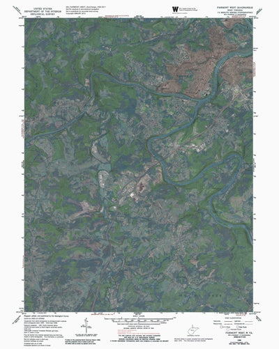 WV-FAIRMONT WEST: GeoChange 1955-2011 Preview 1