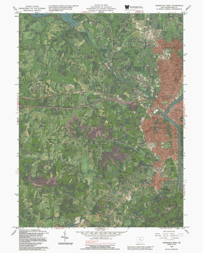 OH-ZANESVILLE WEST: GeoChange 1960-2013 Preview 1