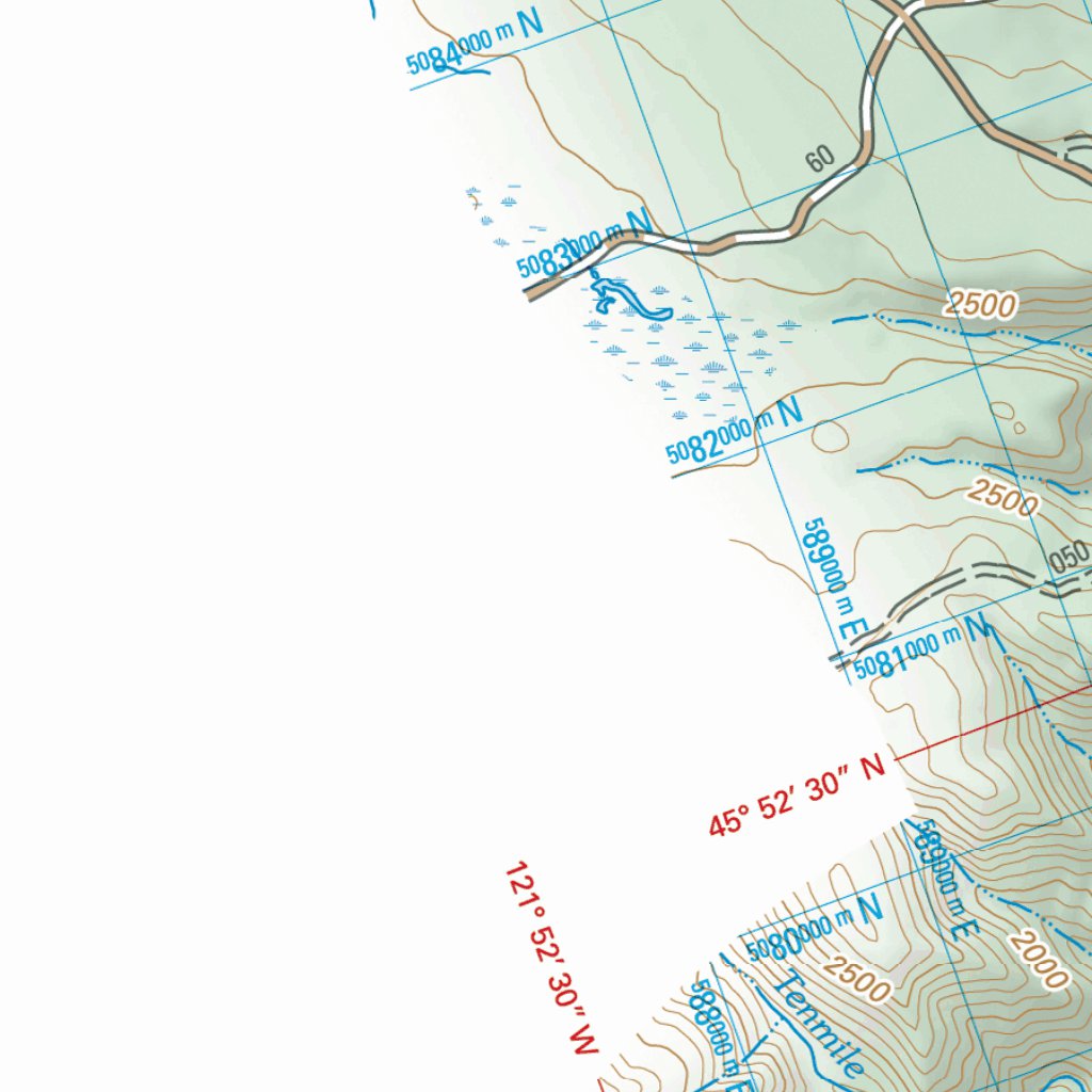 Pacific Crest National Scenic Trail - Map 9 Seg 1 - Southern Washington ...