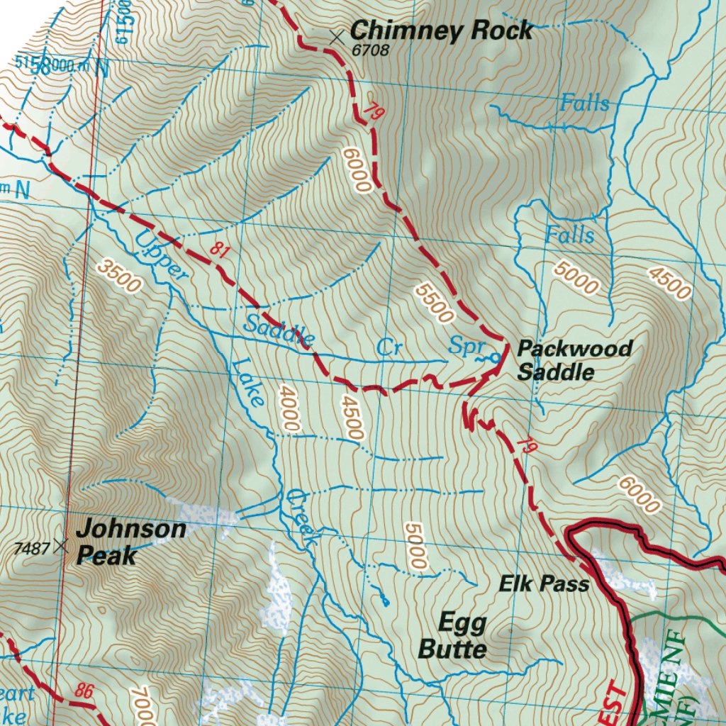 Pacific Crest National Scenic Trail - Map 9 Seg 3 - Southern Washington ...