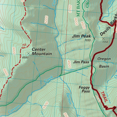 Pacific Crest National Scenic Trail - Map 10 Seg 4 - Northern Washington Preview 2