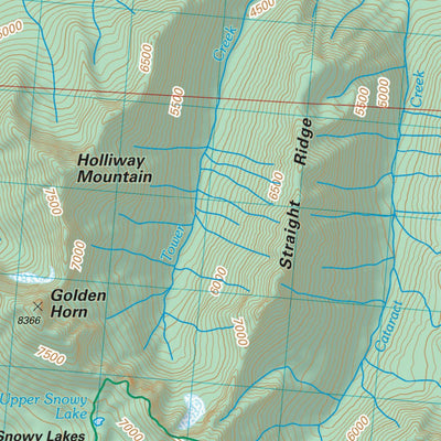 Pacific Crest National Scenic Trail - Map 10 Seg 4 - Northern Washington Preview 3