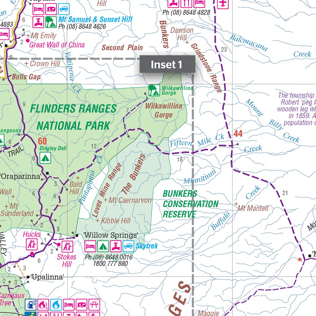Hema - The Flinders Ranges Map by Hema Maps | Avenza Maps