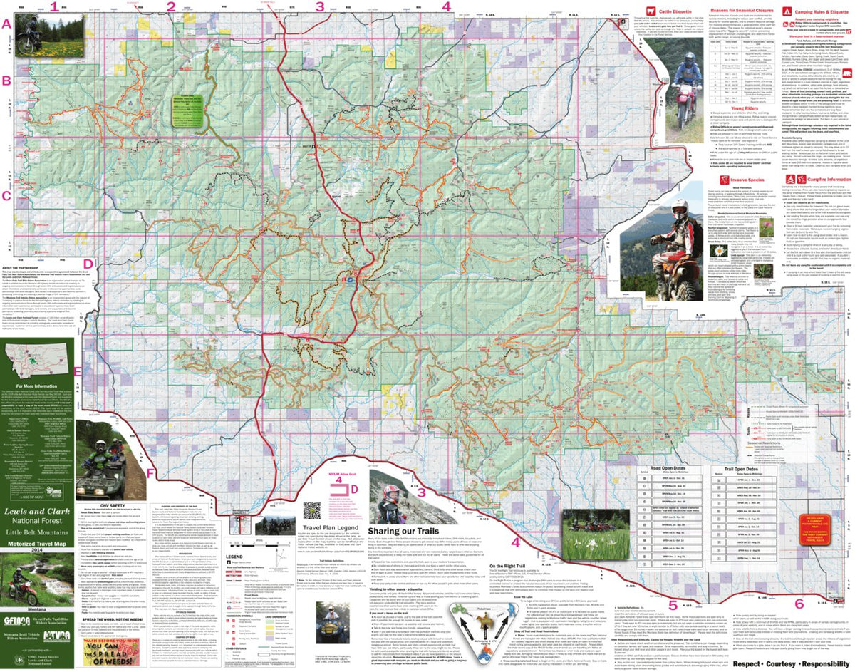 Nelt Mapa Little Belt Mountains Trail Map 2014 by TimberX | Avenza Maps