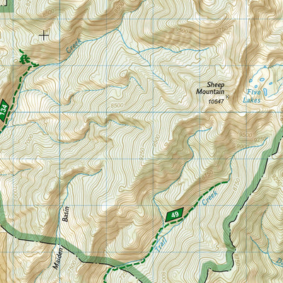 303 Mammoth Hot Springs: Yellowstone National Park NW (north side) Preview 3