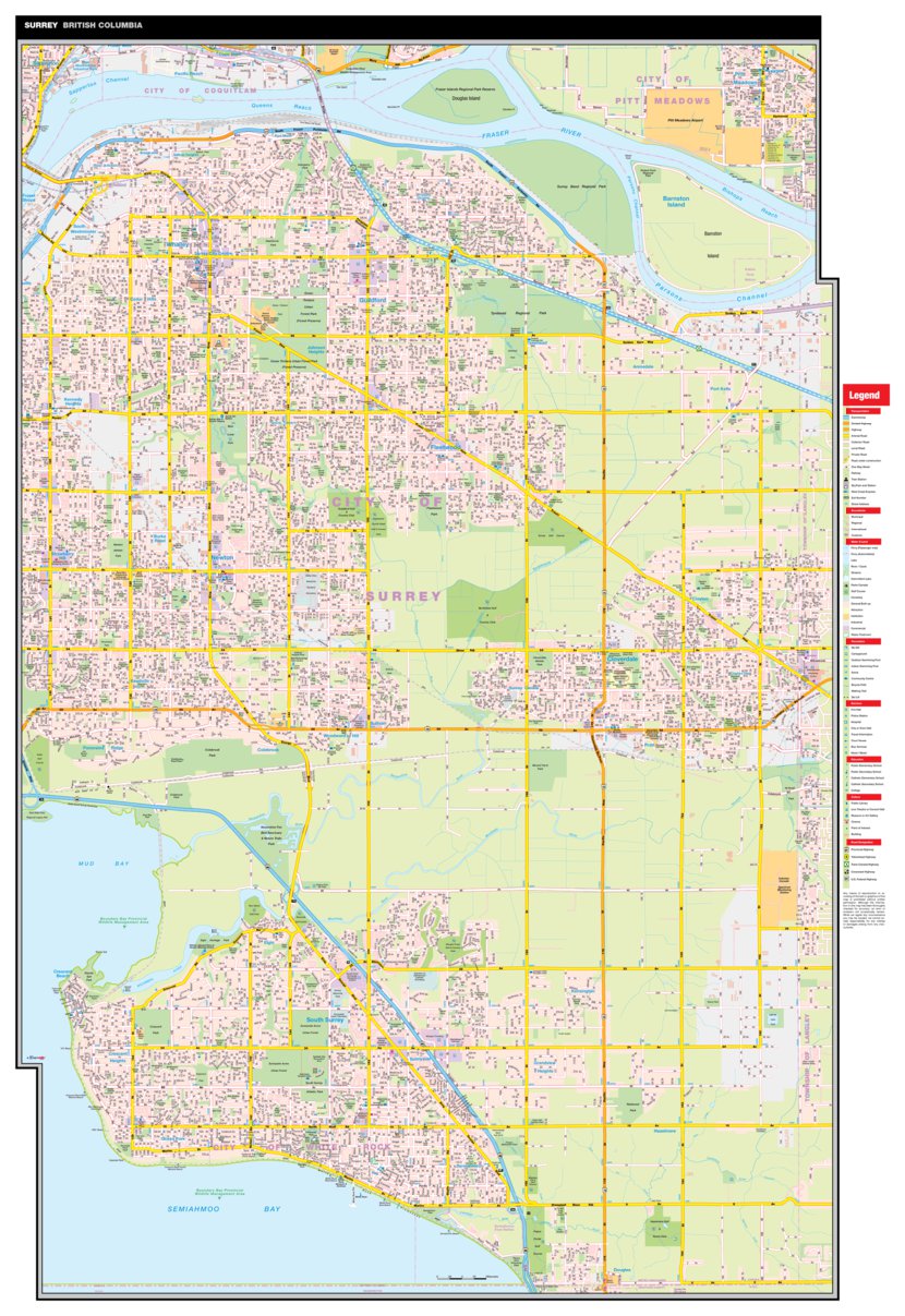 Surrey, BC Map by Mapmobility Corp. | Avenza Maps