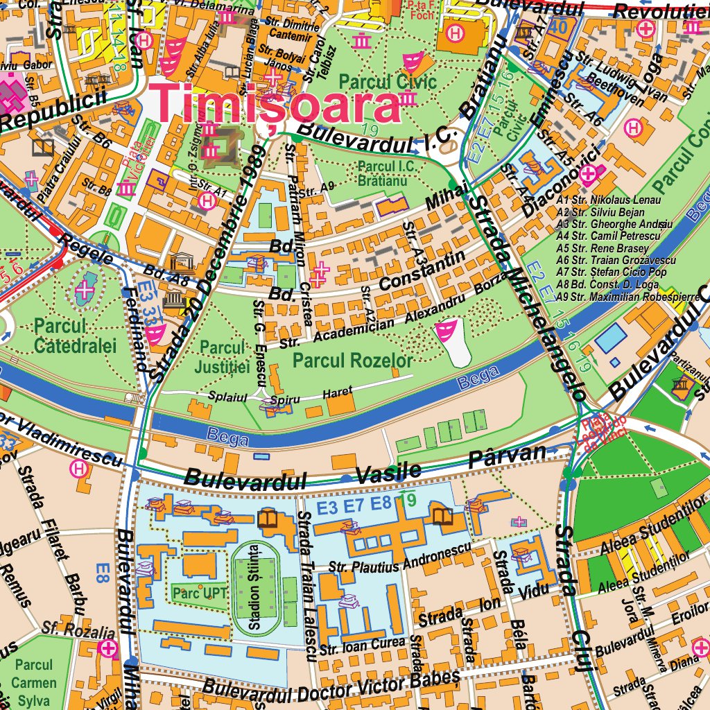 Timisoara Map by Cartografica SRL | Avenza Maps