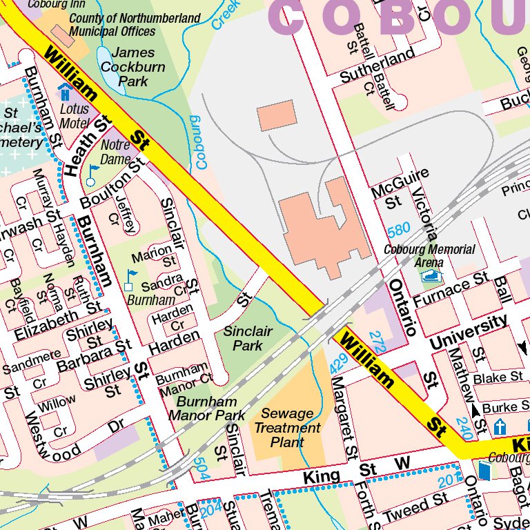 Cobourg On Map By Mapmobility Corp Avenza Maps