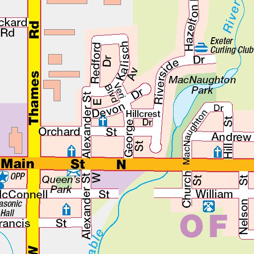 Exeter, ON Map by Mapmobility Corp. | Avenza Maps