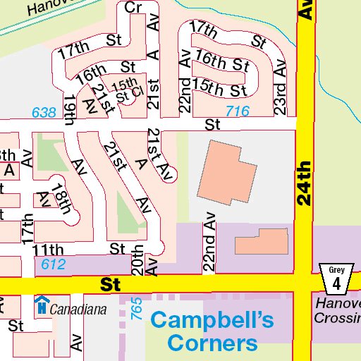 Hanover, ON Map by Mapmobility Corp. | Avenza Maps