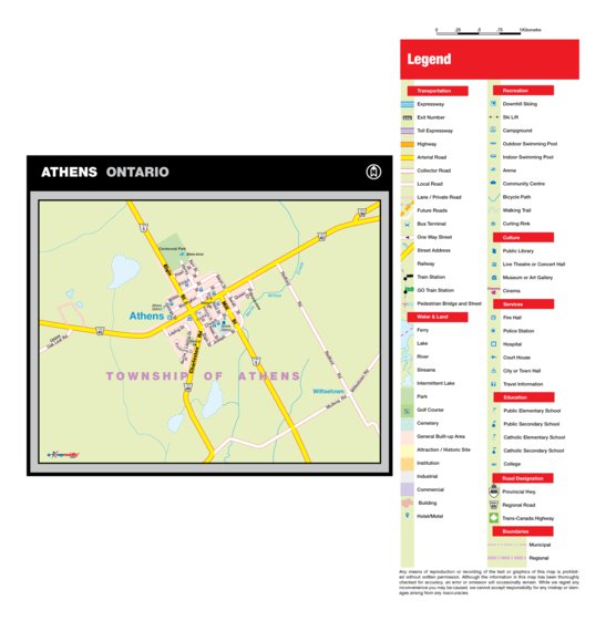 Athenson Map Athens, ON Map by Mapmobility Corp. | Avenza Maps