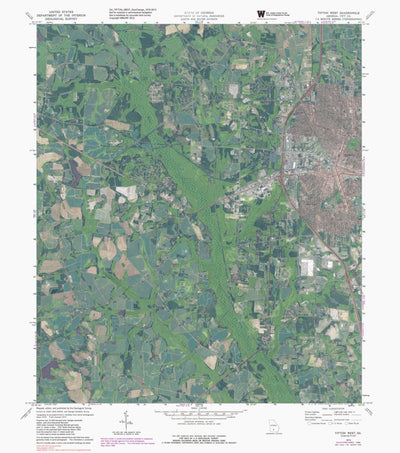 GA-TIFTON WEST: GeoChange 1972-2013 Preview 1