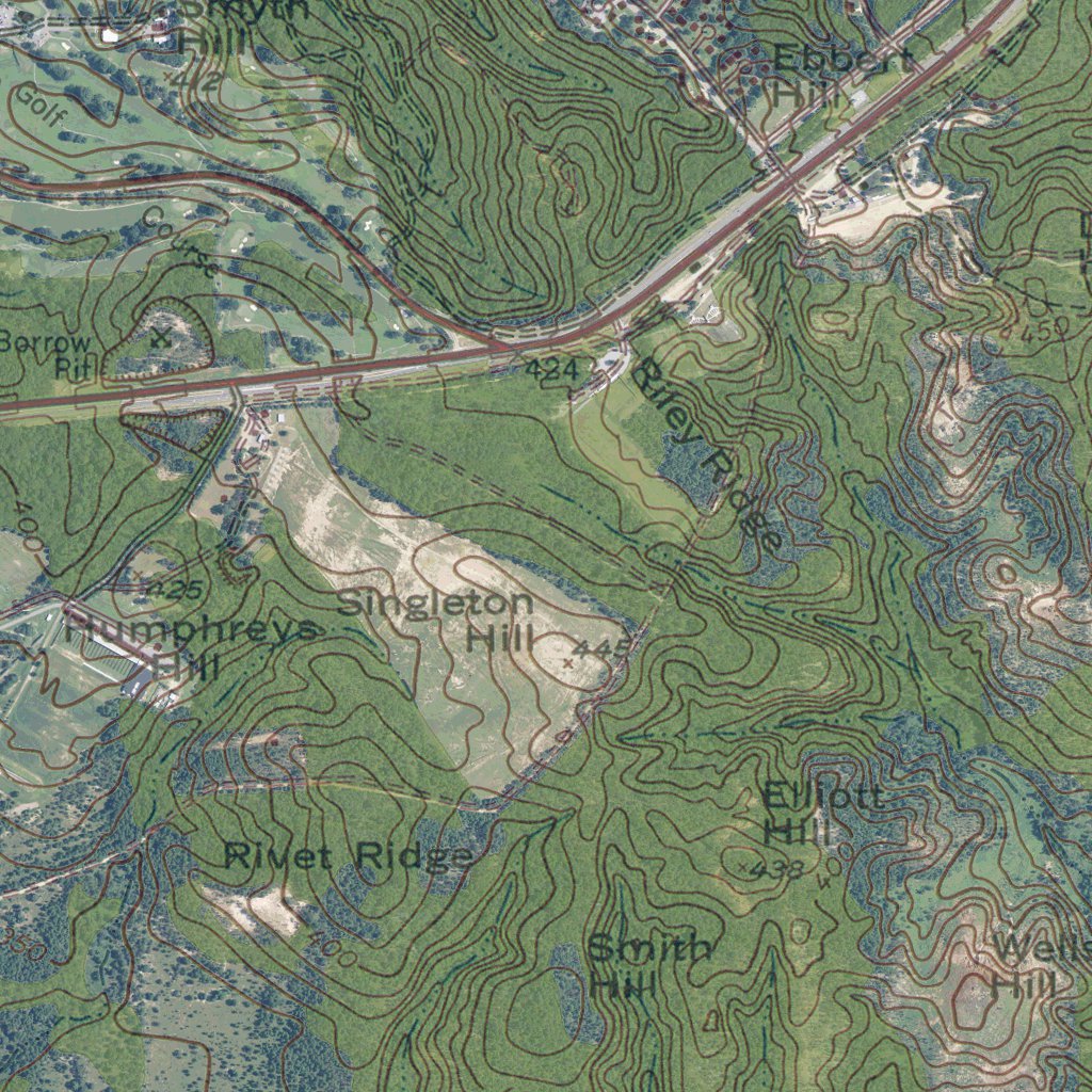 Red Diamond Map GA-AL FORT BENNING: GeoChange 1945-2013 Map by Western Michigan ...
