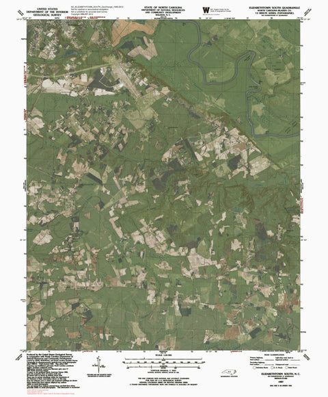 NC-ELIZABETHTOWN SOUTH: GeoChange 1980-2012 Preview 1