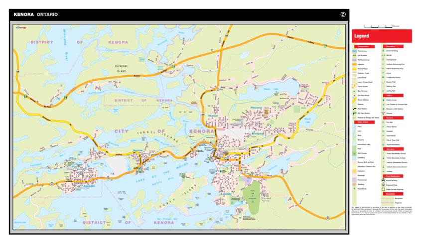 Kenora Map Kenora, ON Map by Mapmobility Corp. | Avenza Maps