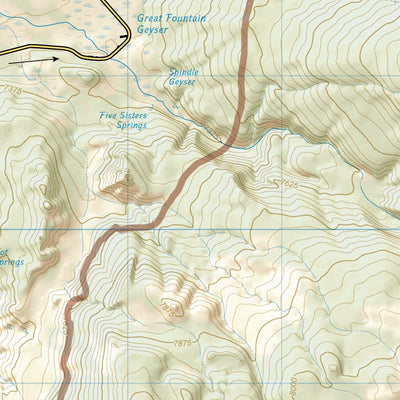 319 Old Faithful Day Hikes: Yellowstone National Park (main map) Preview 3