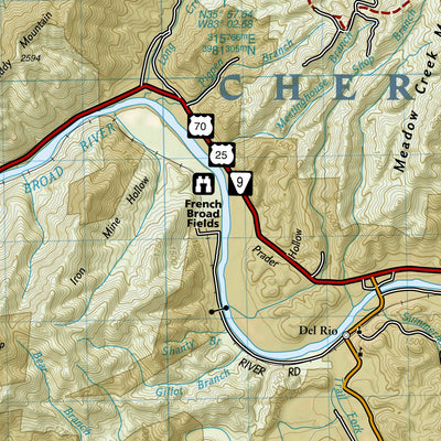 782 French Broad and Nolichucky Rivers [Cherokee and Pisgah National Forests] (west side) Preview 2